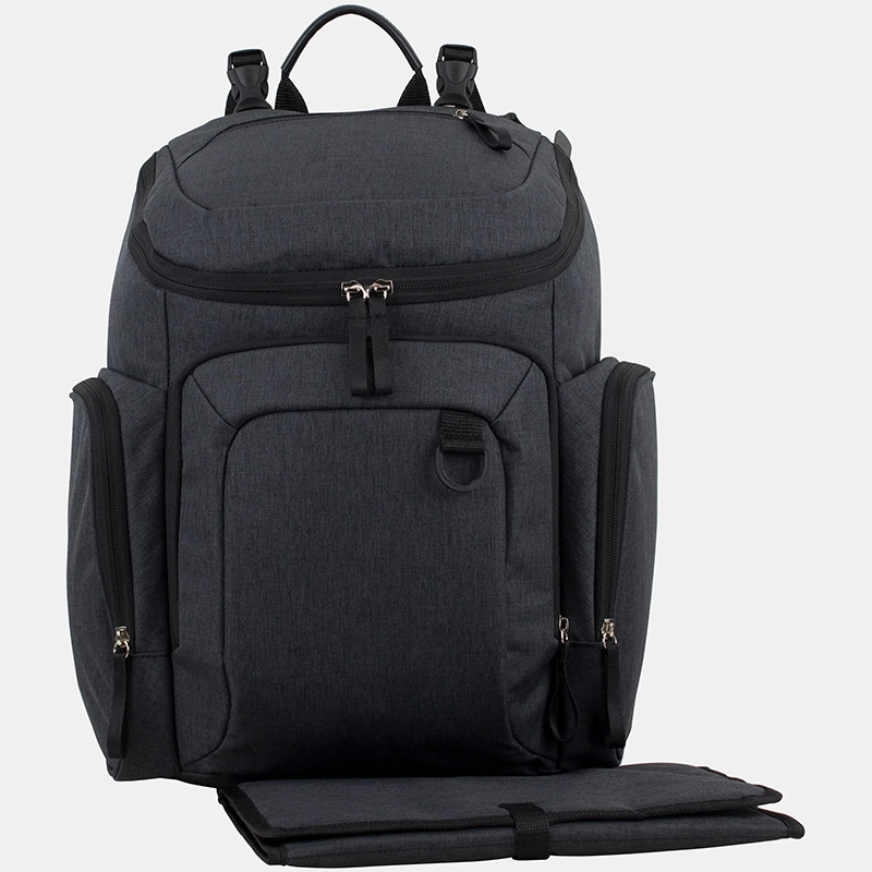 Custom Luxury Folding Multi-Function Nappy Mommy Backpack Diaper Bag