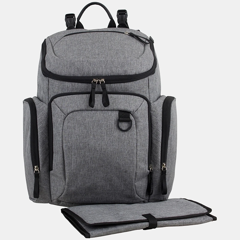 Custom Luxury Folding Multi-Function Nappy Mommy Backpack Diaper Bag