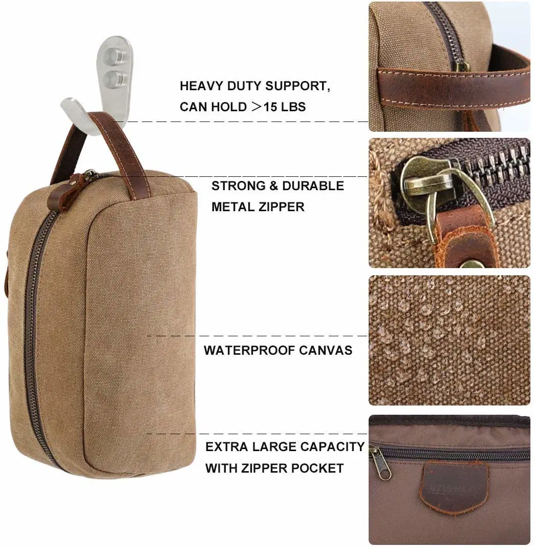 Waterproof Canvas Leather Carryon Hand Bag Men Weekender Overnight Travel Bag with Adjustable Shoulder Strap (RS-1912044)