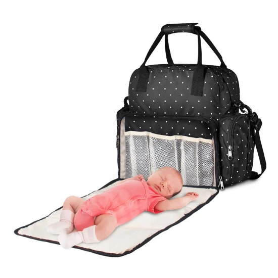 Wholesale Outdoor Stroller Nappy Travel Tote Canvas Mommy Baby Bag Diaper Bag