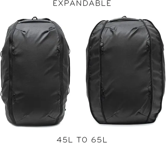 Custom Waterproof Large Capacity 45L Expandable to 65L Travel Backpacks Duffel Pack Bag