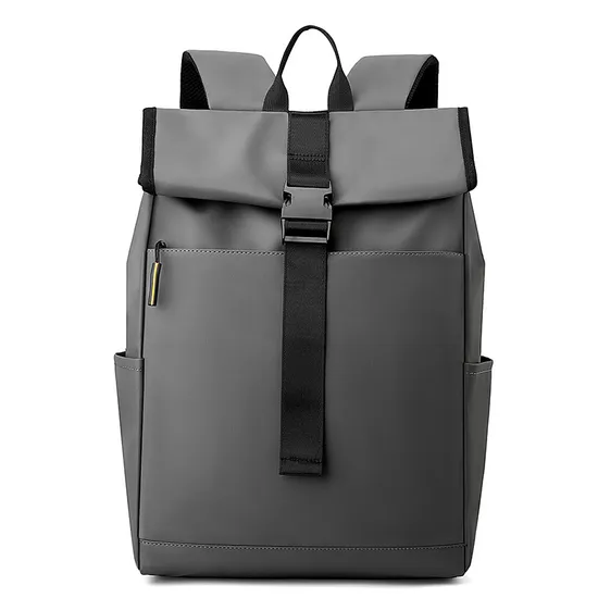 Custom Logo Simple Business Style Multifunctional Waterproof Oxford Laptop Backpack Bag Leisure Travel for School Use