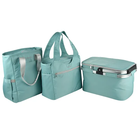 Fashion Nylon Waterproof Food Cooler Bag Insulation Basket
