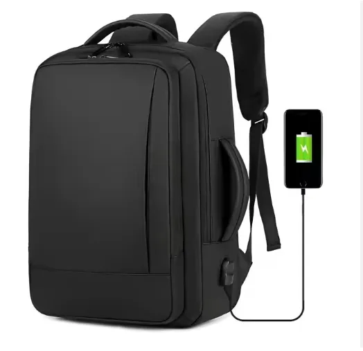 Expansion Large Capacity USB Charger Business Travel Men Hot Sale Custom Print Stock Shockproof Laptop Backpack 