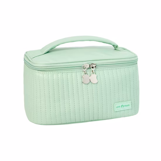 Personalized Small Makeup Bag PU Travel Cosmetic Pouch Portable Washing Cosmetic Bag