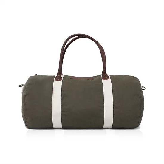 Washed Canvas Weekender Outdoor Travel Tote Canvas Sports Duffle Bags 