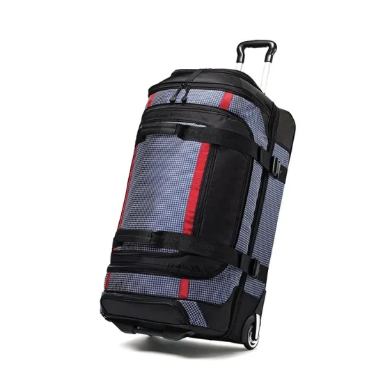 Large Capacity Waterproof Nylon Duffel Rolling Travel Bags for Man