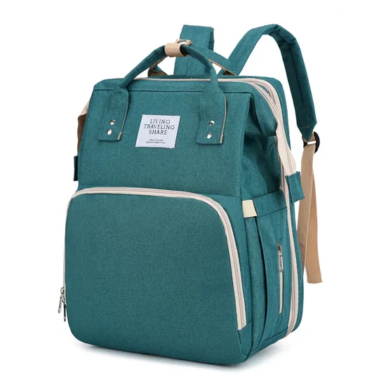 Folding Mommy Bag Baby Bed Double Shoulder Mother Baby Travel Diaper Bag 