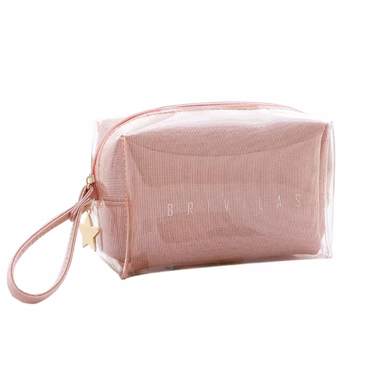 Waterproof Lady Makeup Handbag Cute Women Cosmetic Gift Bag Holographic Clear PVC or TPU Luxury Fashion Travel Colorful Transparent Replica Cosmetic Bag