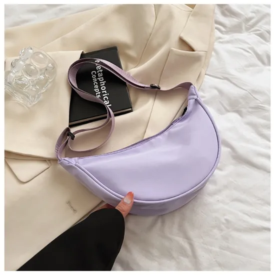 Nylon Crossbody Bag Bag Women 2024 New Fashion Dumpling Bag Lightweight Sports Wind Small Crossbody Bag Underarm Shoulder Bag 
